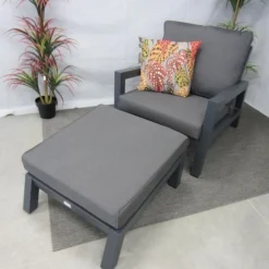 Te Velde Tuinmeubelen Jackson Aluminium Lounge Stoel -Tuin Vonk Verkoop 12 9 te velde tuinmeubelen jackson aluminium lounge stoel met voetenbank jacksonstoel