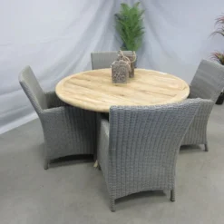 Te Velde Tuinmeubelen Amy Tuinstoel Met Malta Teak Tuintafel