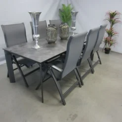 Te Velde Tuinmeubelen Tuinset Milano Tuinstoel Met Kettler Diamond 220 Tuintafel