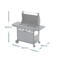 Campingaz Gasbarbecue 4 Series Select 4 Exs -Tuin Vonk Verkoop 138 3 campingaz gasbarbecue 4 series select 4 exs afmeting open 2181088