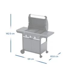 Campingaz Gasbarbecue 3 Series Select 3 EXS -Tuin Vonk Verkoop 139 5 campingaz gasbarbecue 3 series select 3 exs afmeting open 2181074