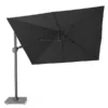 Platinum Zweefparasol Challenger T² Premium 3x3 Faded Black