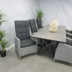 Te Velde Tuinmeubelen Tuinset Ross Met 4so Conrad 220 Tafel