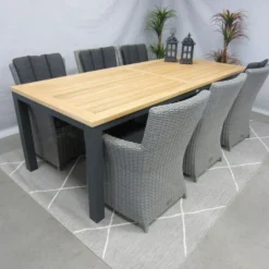 Te Velde Tuinmeubelen Tuinset Alonzo Tuinstoel Met Palazzo Teak Tuintafel