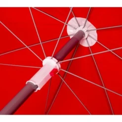 Bo-Camp Parasol Met Knikarm Ø 200 Cm Rood -Tuin Vonk Verkoop 17 3 bo camp parasol met knikarm 200 cm rood 7267245