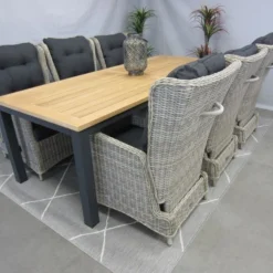 Te Velde Tuinmeubelen Tuinset Bombay Tuinstoel Met Palazzo Teak Tuintafel