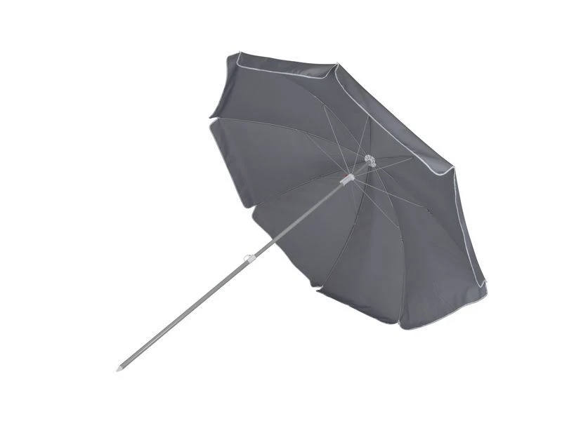 Bo-Camp Parasol Met Knikarm Ø 200 Cm Grijs 2 Bo-Camp Parasol Met Knikarm Ø 200 Cm Grijs - Afbeelding 2