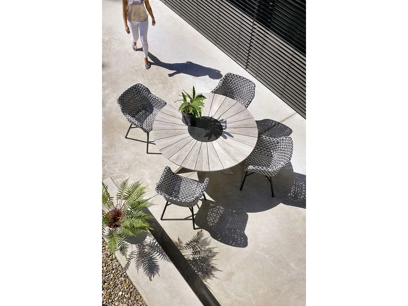 Hartman Tuinset Delphine Black-white Met Provence Tafel 150 5 Hartman Tuinset Delphine Black-white Met Provence Tafel 150 - Afbeelding 5