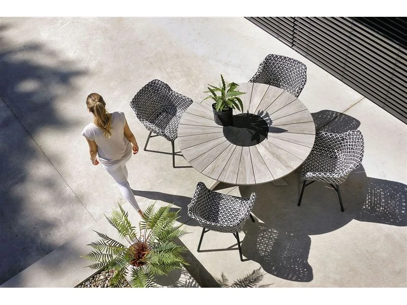 Hartman Tuinset Delphine Black-white Met Provence Tafel 150 6 Hartman Tuinset Delphine Black-white Met Provence Tafel 150 - Afbeelding 6