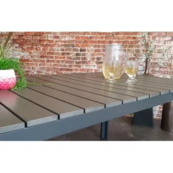 Sensline Jersey Tuintafel Polywood 160 Antraciet -Tuin Vonk Verkoop 25 2 sensline jersey tuintafel polywood 160 antraciet jer160a