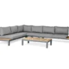 Suns Breeze Vita Platform Loungeset Aluminium-teak 5-delig Rechts