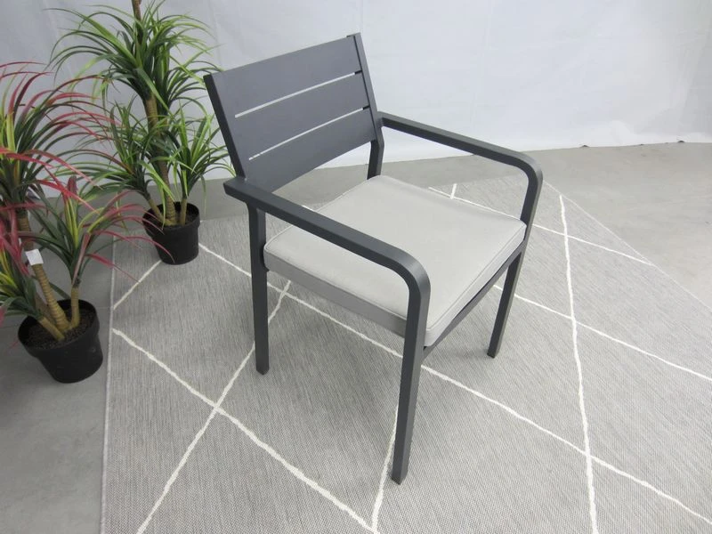 Te Velde Tuinmeubelen Barolo Aluminium Tuinstoel Antraciet 2 Te Velde Tuinmeubelen Barolo Aluminium Tuinstoel Antraciet - Afbeelding 2