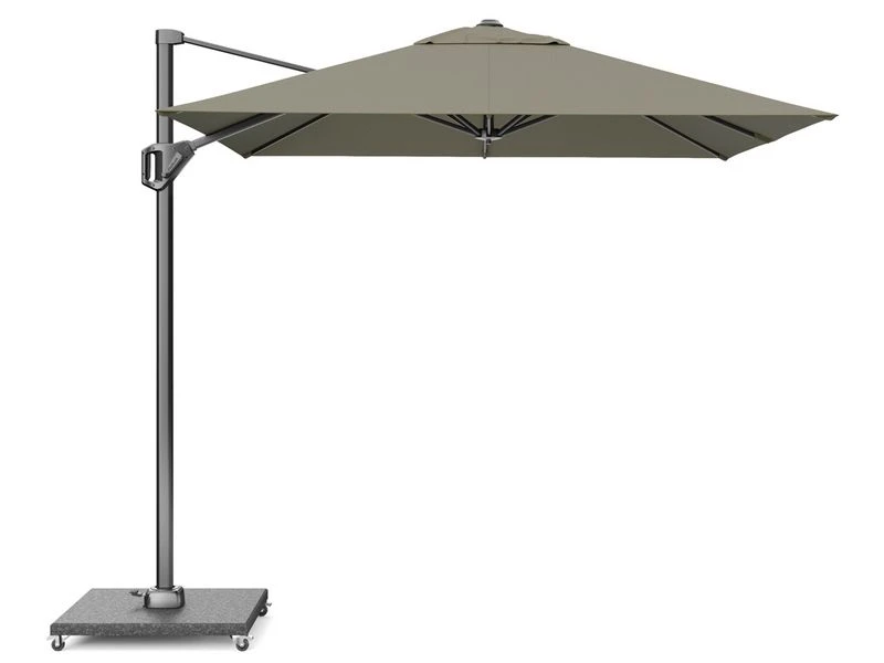 Platinum Zweefparasol Voyager T¹ 2,5 X 2,5 Taupe 2 Platinum Zweefparasol Voyager T¹ 2,5 X 2,5 Taupe - Afbeelding 2