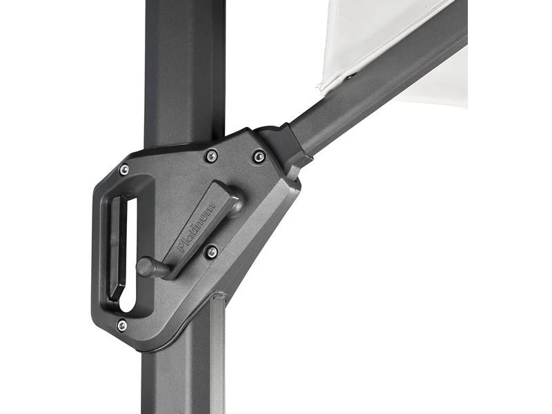 Platinum Zweefparasol Voyager T¹ 2,5 X 2,5 Taupe 4 Platinum Zweefparasol Voyager T¹ 2,5 X 2,5 Taupe - Afbeelding 4