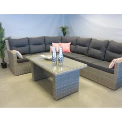Te Velde Tuinmeubelen Isola Hoek Lounge Set Rechts 5 Delig