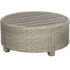 Beach7 Birdwood Footstool Tafel Rond Cloudy Grey