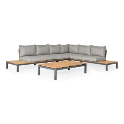 Suns Memphis Platform Teak Lounge Set XL Links -Tuin Vonk Verkoop 36 3 suns memphis platform teak lounge set xl links up en down 40368498599362