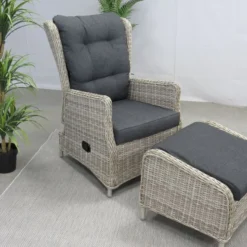 Te Velde Tuinmeubelen Bombay Verstelbare Tuin-loungestoel -Tuin Vonk Verkoop 45 6 te velde tuinmeubelen bombay lounge stoel met voetenbank