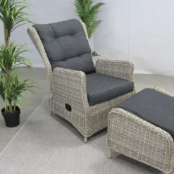 Te Velde Tuinmeubelen Bombay Verstelbare Tuin-loungestoel -Tuin Vonk Verkoop 45 8 te velde tuinmeubelen bombay lounge stoel met voetenbank