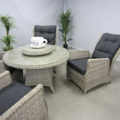 Te Velde Tuinmeubelen Tuinset Bombay Met Ronde Tafel + Lazy Susan -Tuin Vonk Verkoop 48 10 te velde tuinmeubelen tuinset bombay met ronde tafel lazy susan bombaydiningset