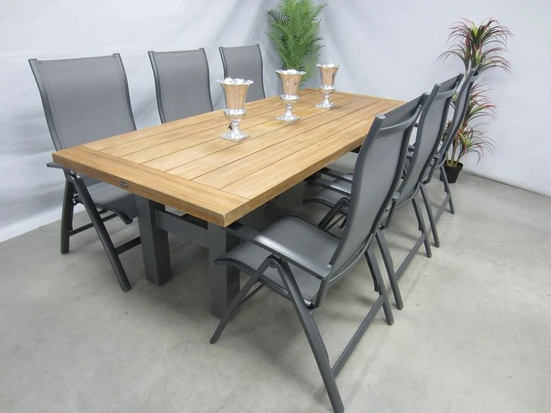 Te Velde Tuinmeubelen Tuinset Lecce Tuinstoel Met Hartman Yasmani Teak Tuintafel 2 Te Velde Tuinmeubelen Tuinset Lecce Tuinstoel Met Hartman Yasmani Teak Tuintafel - Afbeelding 2