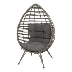 Lesli Hangstoel Loungestoel Relaxstoel Chill Grijs