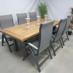 Te Velde Tuinmeubelen Tuinset Milano Tuinstoel Met Hartman Yasmani Teak Tuintafel