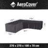 Platinum Aerocover Loungesethoes Hoekset Trapeze 270x270x100xH70