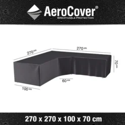 Platinum Aerocover Loungesethoes Hoekset Trapeze 270x270x100xH70
