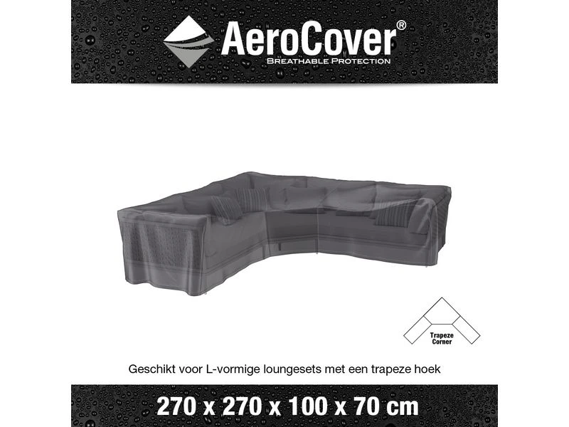 Platinum Aerocover Loungesethoes Hoekset Trapeze 270x270x100xH70 2 Platinum Aerocover Loungesethoes Hoekset Trapeze 270x270x100xH70 - Afbeelding 2