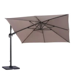 Garden Impressions Zweefparasol Hawaii 3 X 3 Mtr Taupe -Tuin Vonk Verkoop garden impressions zweefparasol hawaii 2 3 3 meter taupe 11026 2