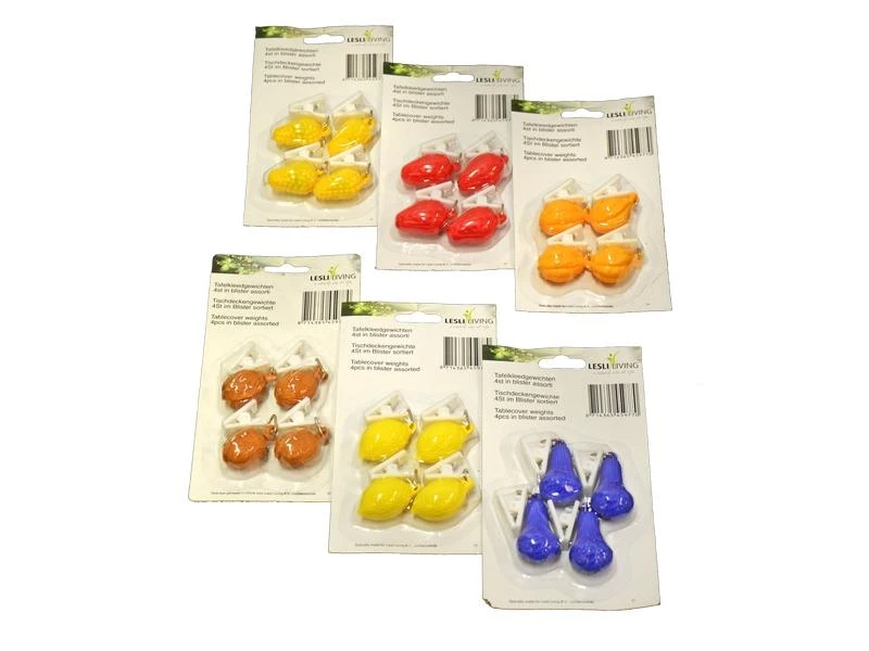 Lesli Tafelkleedgewichten Fruit 1 Lesli Tafelkleedgewichten Fruit