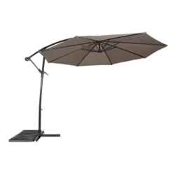 Lesli Zweef Parasol Gemini 3 Mtr -Tuin Vonk Verkoop lesli zweefparasol gemini 3 meter taupe 530145