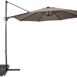 Lesli Zweef Parasol Gemini De Luxe 3 Mtr -Tuin Vonk Verkoop lesli zweefparasol gemini de luxe 3 meter taupe 53044