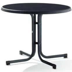 Sieger Tuin-tafel Ø 86 Cm D.grijs Leisteen Decor.